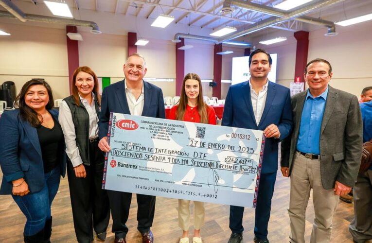 Recibió DIF-Reynosa donativo de CMIC por más de 262 Mil Pesos