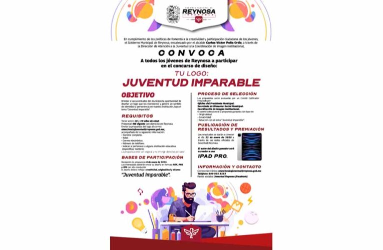 Motiva Alcalde de Reynosa participación de jóvenes creativos