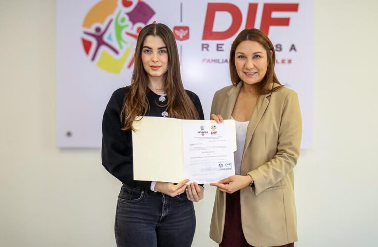 Otorga DIF Reynosa nombramiento a Alejandra Yelitza Garza como Presidenta del Voluntariado
