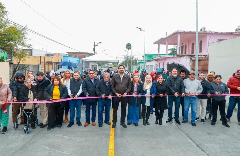 Inauguró Carlos Peña Ortiz pavimentación con recursos del REPUVE