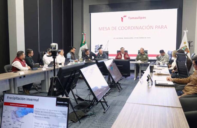 Ordena Américo Villarreal acciones para proteger a familias vulnerables ante onda gélida