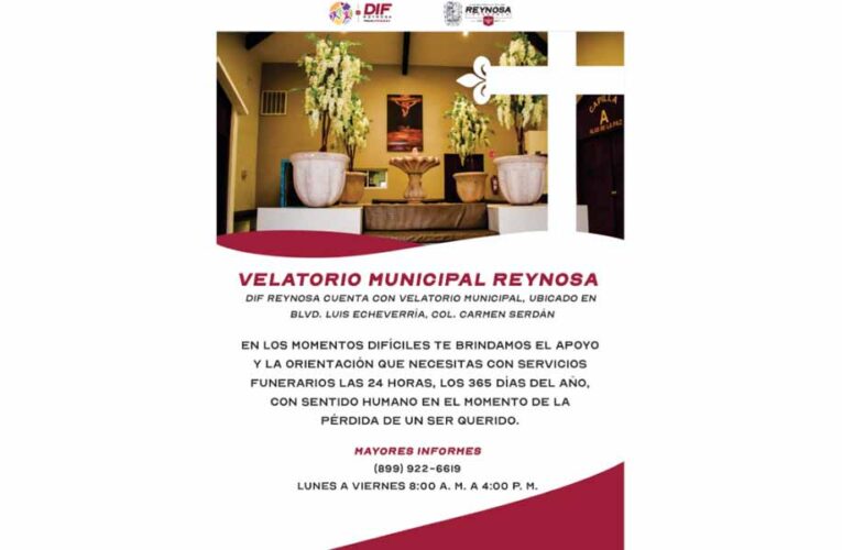 Atiende DIF Reynosa con servicios funerarios las 24 horas