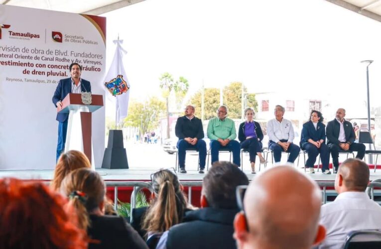 Impulsan Gobernador Américo Villarreal Anaya y Alcalde Carlos Peña Ortiz la transformación de Reynosa
