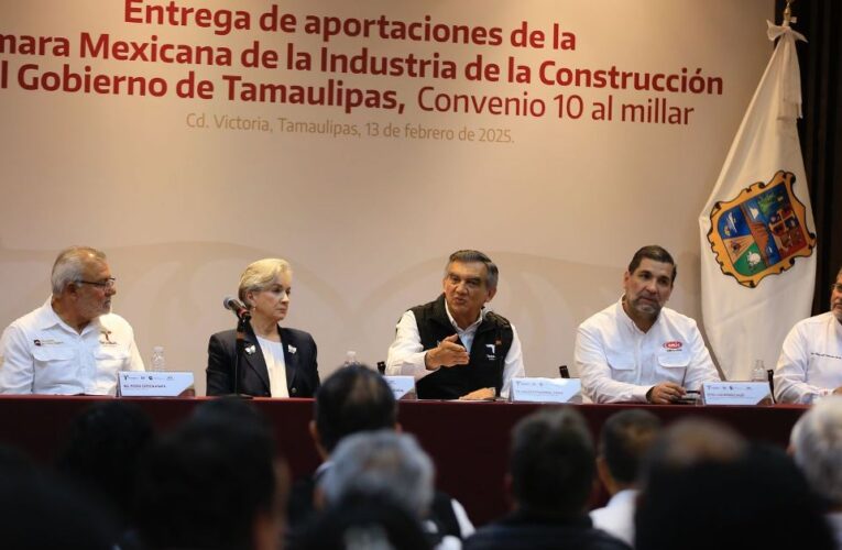 Presidente de la CMIC reconoce liderazgo del gobernador, que fomenta inversiones