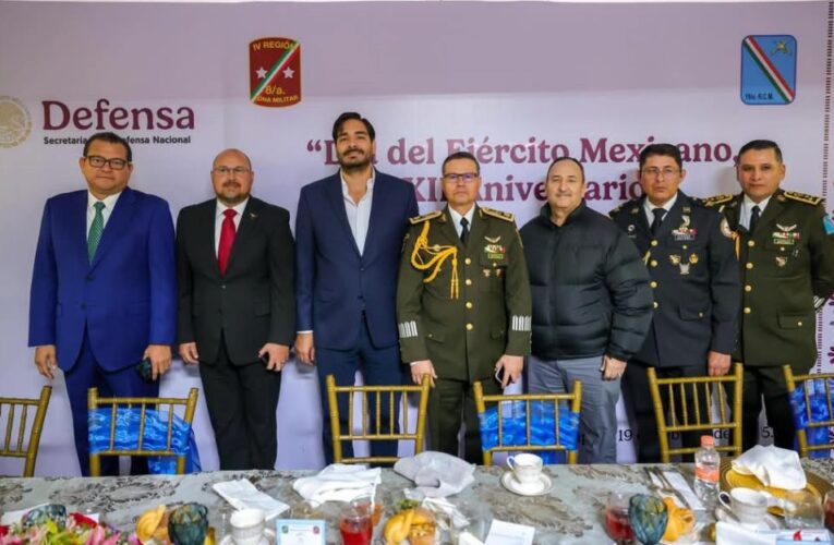 Participó el Alcalde Carlos Peña Ortiz en ceremonia del Día del Ejército Mexicano, CXII Aniversario