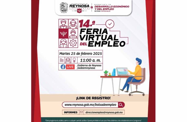 Acércate a nuevas oportunidades laborales en la Feria Virtual de Empleo en Reynosa