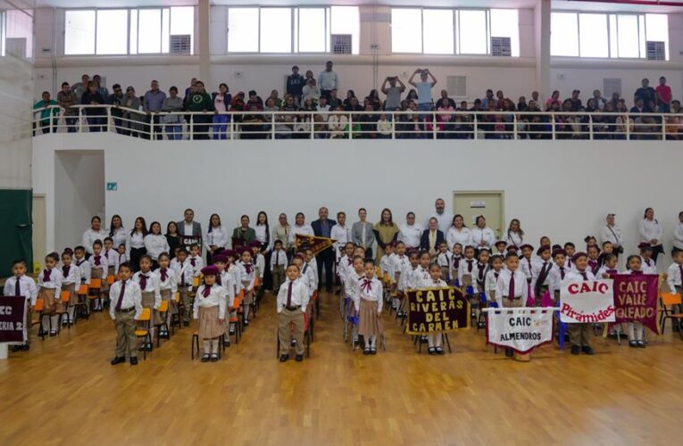 Fomenta DIF Reynosa respeto por los símbolos patrios con Tercer Concurso de Escoltas Escolares Inter-CAIC 2025
