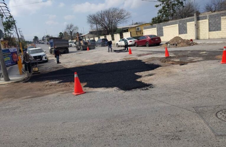 Con más rehabilitación de pavimento la transformación de Reynosa es imparable