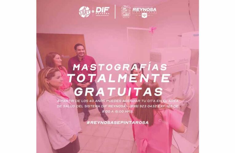Ofrece DIF Reynosa mastografías gratuitas para la detección temprana del cáncer de mama