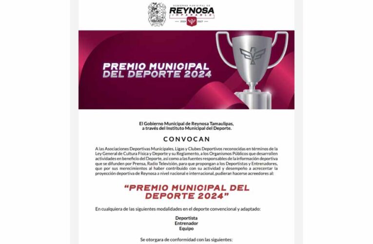 Últimos días para inscribirse al Premio Municipal del Deporte