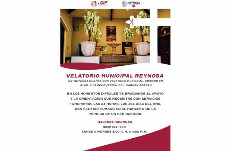 Ofrece Alcalde Carlos Peña Ortiz atención en el Velatorio Municipal