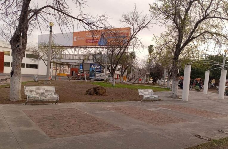 Limpia y rehabilita plazas públicas el Gobierno Municipal de Reynosa