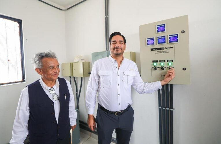 Inauguró Carlos Peña Ortiz rehabilitación de Estación de Bombeo de Aguas Residuales por 8.9 MDP