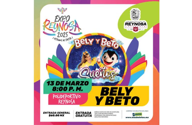Invita Alcalde Carlos Peña Ortiz a disfrutar de Bely y Beto en la Expo Feria Reynosa 2025