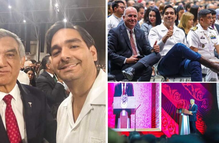 Invitado por el Gobernador Américo Villarreal Anaya asistió a su Tercer Informe de Gobierno el Alcalde Carlos Peña Ortiz