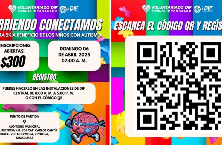 Invita DIF-Reynosa y Voluntariado a participar en carrera con causa