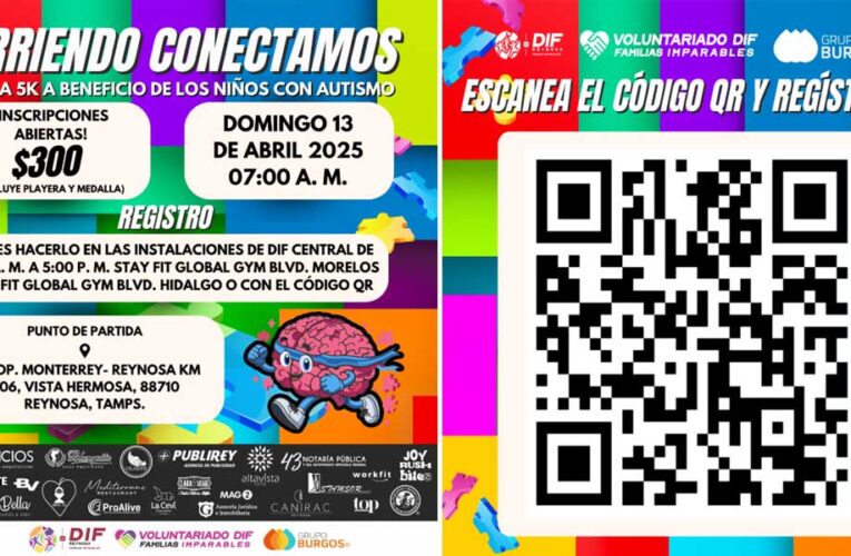Pospone DIF Reynosa y Voluntariado Carrera con Causa “Corriendo Conectamos”