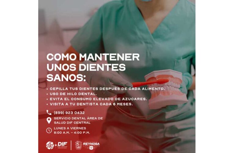 Promueve DIF Reynosa la salud dental con atención gratuita