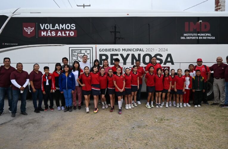 Imparable apoyo al deporte escolar en Reynosa