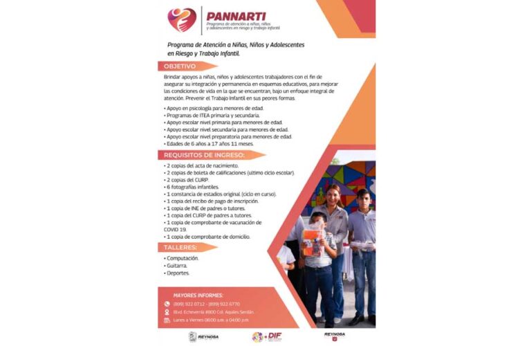 Impulsa DIF-Reynosa apoyo escolar a niñas, niños y adolescentes
