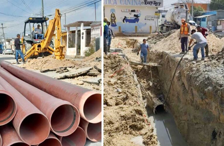 Rehabilitó COMAPA más de 550 metros lineales de drenaje sanitario en distintos sectores