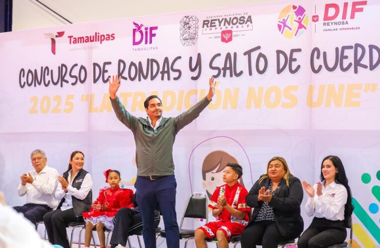 Promueven Alcalde Carlos Peña y DIF-Reynosa concurso de Rondas Infantiles y Salto de Cuerda 2025