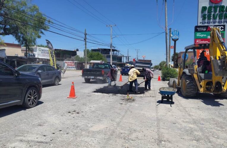 Intensificó Gobierno de Reynosa bacheo de calles y avenidas