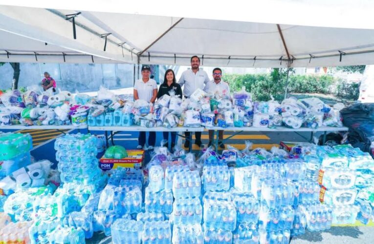 Recibió Carlos Peña Ortiz donativo para reynosenses enviado por Nataly García Díaz