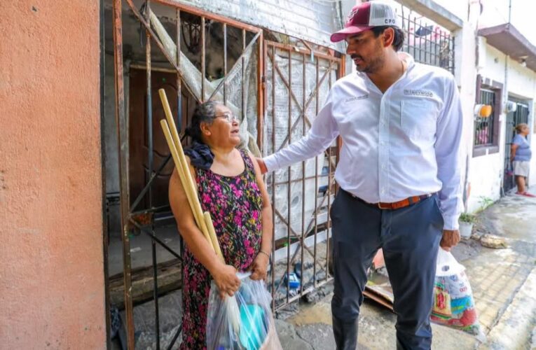Realiza Carlos Peña Ortiz censo para apoyar a familias reynosenses