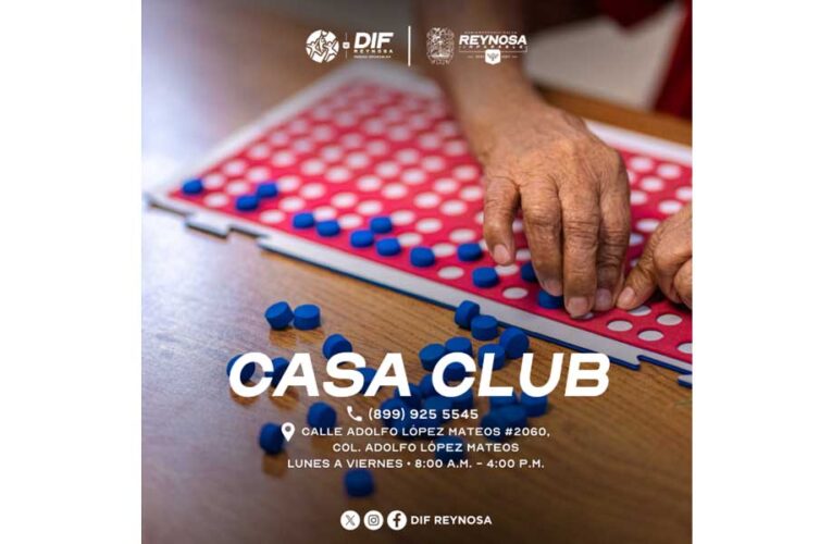 Promueve DIF-Reynosa bienestar integral de los adultos mayores a través de las Casas Club