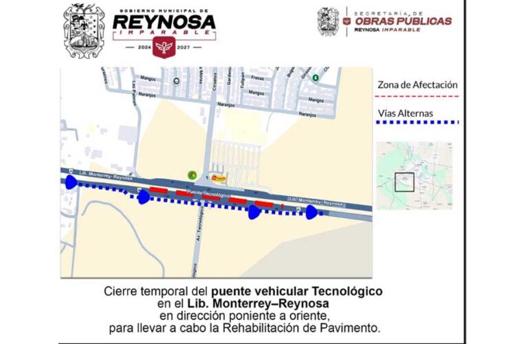 Aviso a los automovilistas, cierre parcial del Puente Jarachina