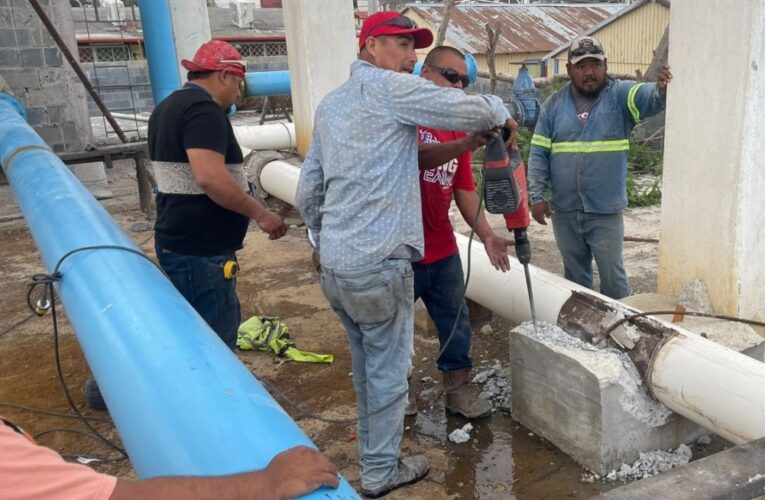 Concluyó COMAPA de Reynosa labor de mantenimiento en rebombeo de Riveras del Carmen