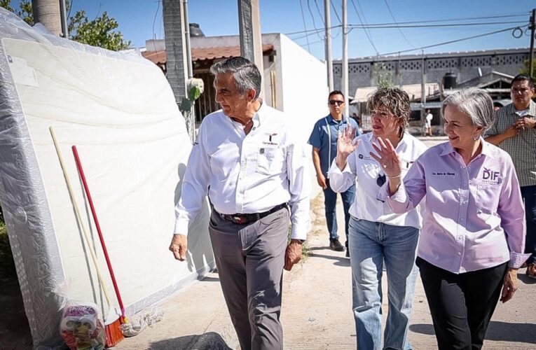 Mantiene DIF Tamaulipas atención a familias en colonias afectadas por lluvias e inundaciones en Reynosa