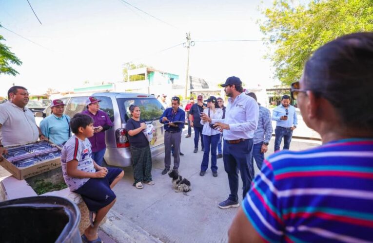 Extendió Carlos Peña Ortiz, ayuda a colonia La Amistad