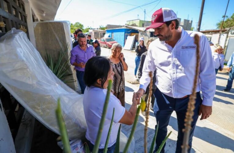 Entregó Alcalde de Reynosa apoyos municipales en la colonia Lucio Blanco