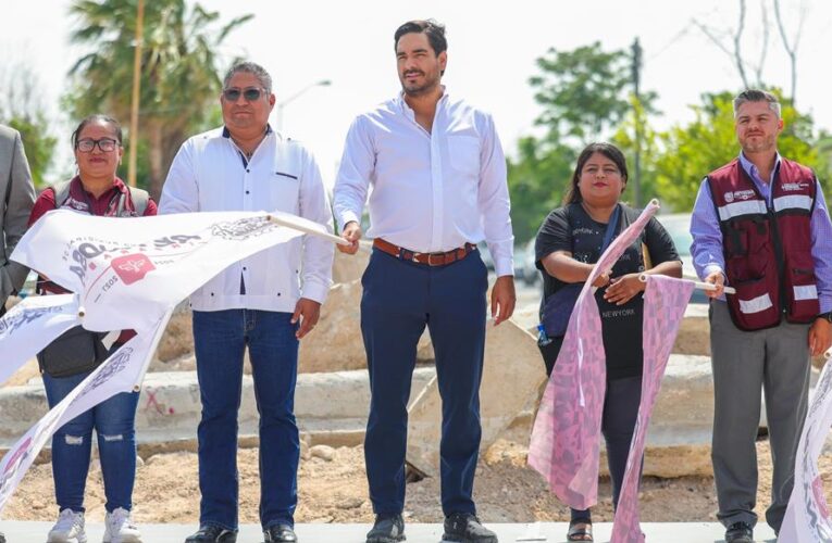 Inició Carlos Peña Ortiz Pavimentación Hidráulica en San Valentín por Más de 4.9 MDP