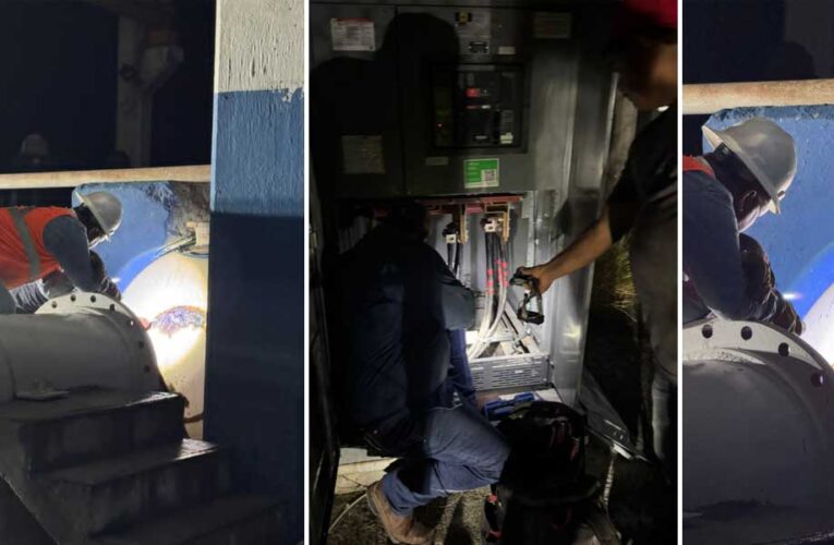 Concluyó COMAPA instalación de válvula reguladora en el Acueducto Anzaldúas
