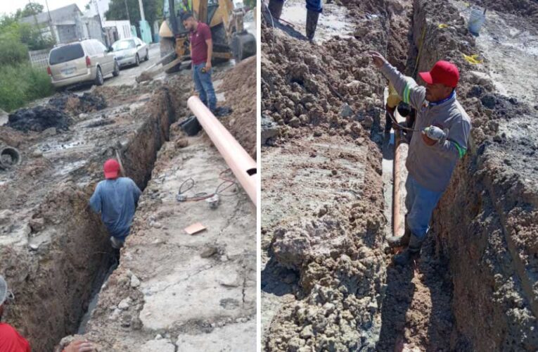 Inicia COMAPA rehabilitación de drenaje sanitario en la colonia Esfuerzo Nacional