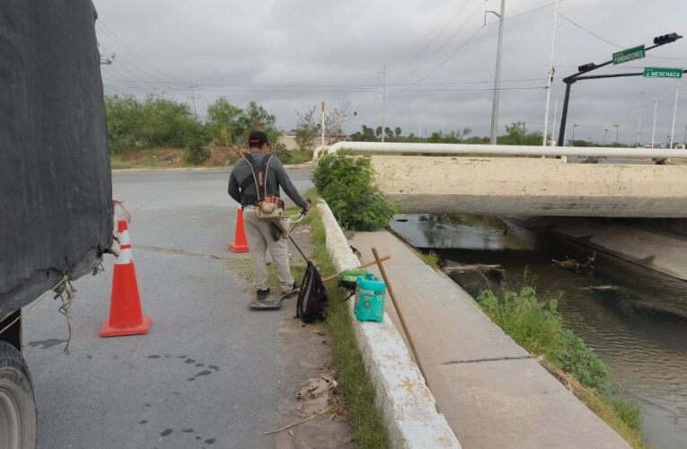 Agilizó Gobierno Municipal de Reynosa limpieza de drenes, canales y rejillas pluviales