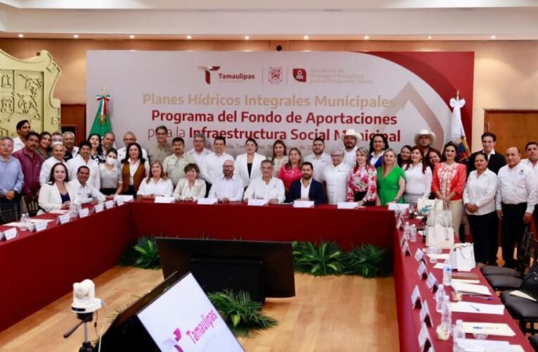 Plantean configuración de soluciones hídricas para municipios de Tamaulipas