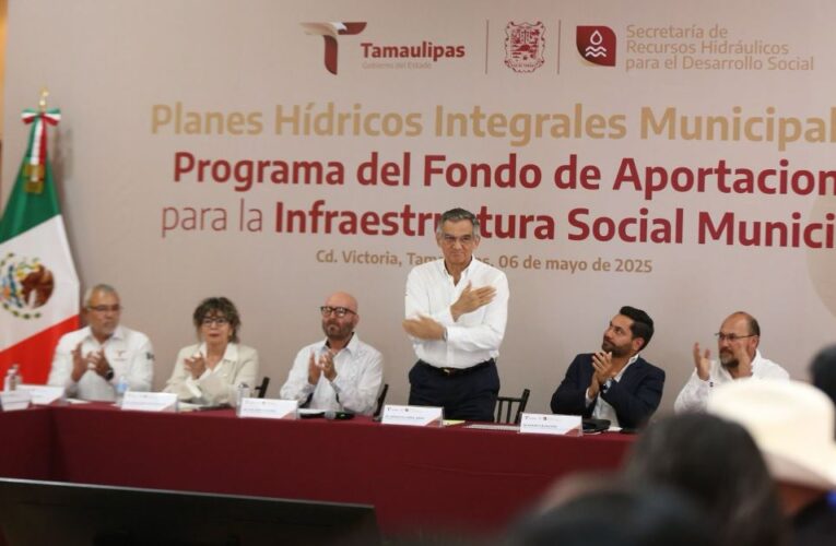 Impulsa Américo Villarreal proyectos municipales de infraestructura hídrica