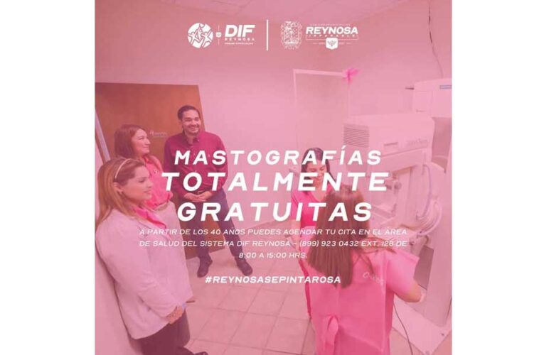 Ofrece DIF-Reynosa mastografías gratuitas durante todo el año