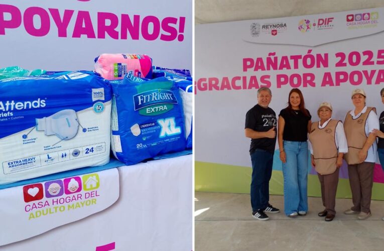 ¡Hoy es el Pañatón 2025! Súmate al apoyo para los abuelitos de la Casa Hogar del DIF-Reynosa