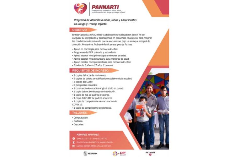 Fortalece DIF-Reynosa la atención a través del programa PANNARTI