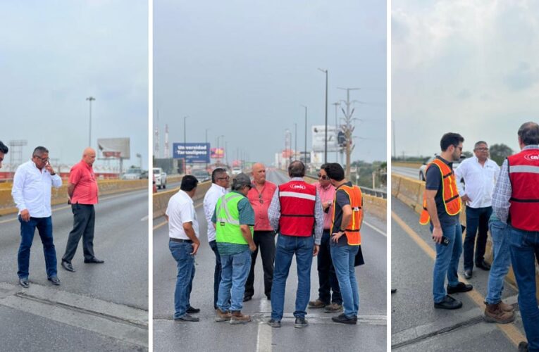 Inspecciona Gobierno de Reynosa el Puente Broncos