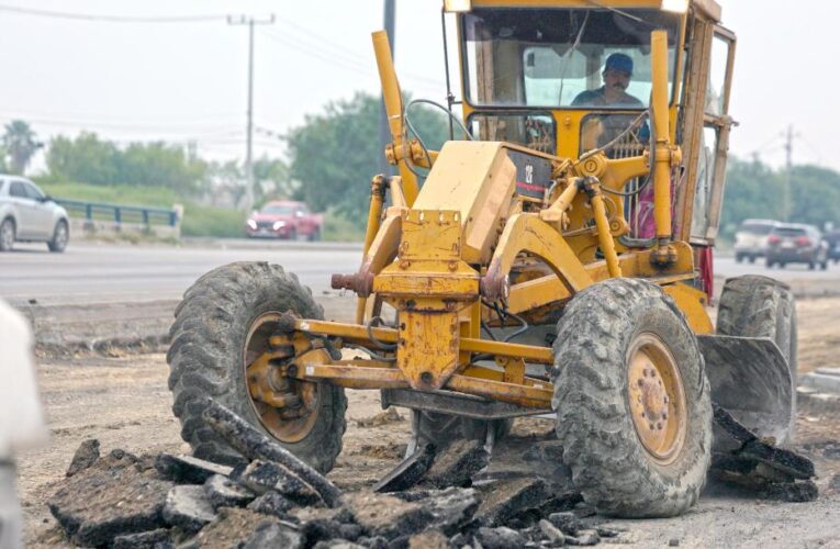 Rehabilita Gobierno de Reynosa tramo de carretera Río Bravo-Reynosa