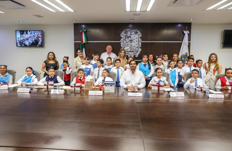 Sesionó Cabildo Infantil de Reynosa 2025 con el Alcalde Carlos Peña Ortiz