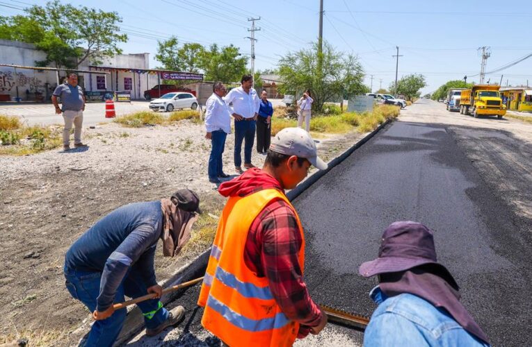 Supervisó Alcalde Carlos Peña Ortiz rehabilitación de vialidades en Villa Florida y Nuevo México