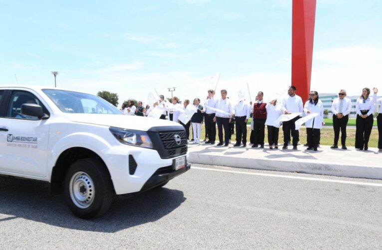 Da Américo banderazo de salida a vehículos del IMSS-Bienestar Tamaulipas