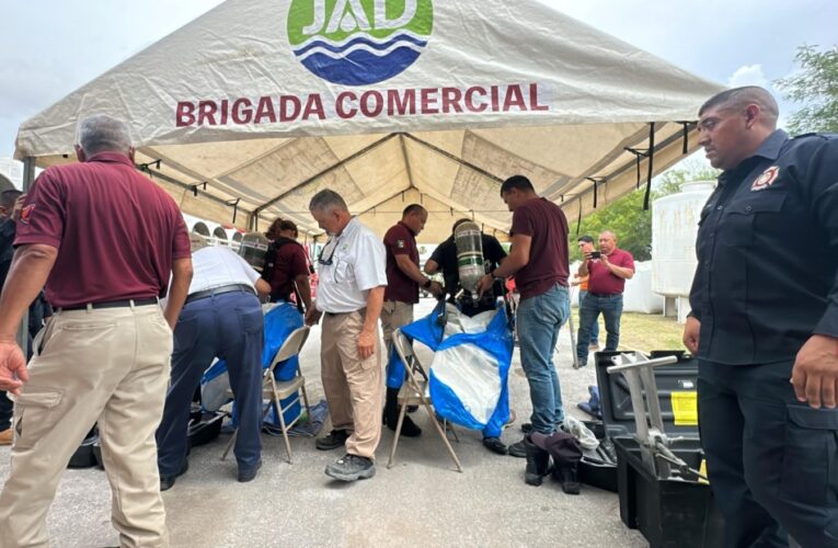 Recibió personal de COMAPA capacitación en manejo de emergencias por fugas de cloro